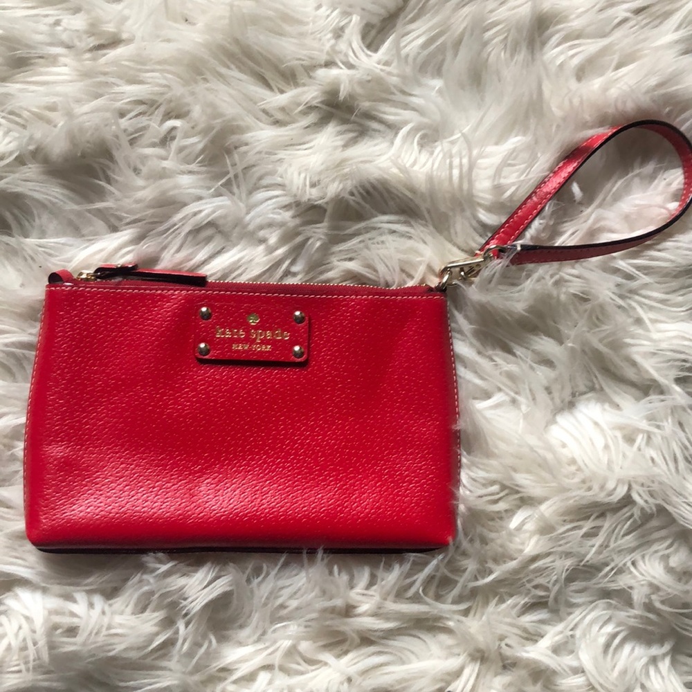 Kate Spade New York red wristlet